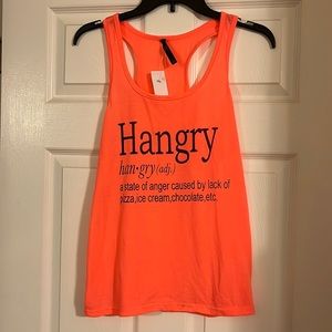 Electric Pink “hangry” tank